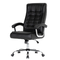 Chaise de bureau de direction de luxe, ergonomique, pivotante, en cuir, avec massage, inclinable et réglable