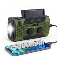 Radio de Emergencia Recargable Portátil de 5000 mAh con Carga Rápida, Alarma SOS, Ayuda Humanitaria, Calidad Confiable