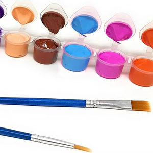 DIY But Dessin Set <span class=keywords><strong>6</strong></span> 8 12 16 Couleurs 3ml 5ml 6ml Peinture Acrylique Set avec Pinceau - Product Image 1