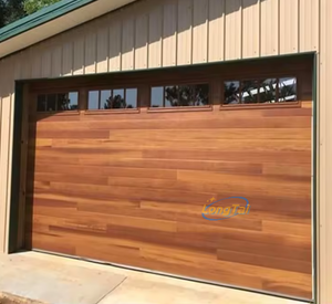 LongTai Ferme Moderne Extérieur <span class=keywords><strong>Porte</strong></span> <span class=keywords><strong>de</strong></span> <span class=keywords><strong>Garage</strong></span> en Bois Véritable Rustique Tudor Ranch Carriage Stamp Portes <span class=keywords><strong>de</strong></span> <span class=keywords><strong>Garage</strong></span> Résidentielles en Bois - Product Image 1