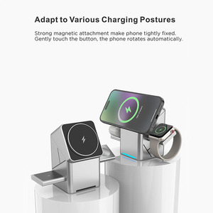 <span class=keywords><strong>Cargador</strong></span> Inalámbrico Magnético Qi2 3 en 1 con Disipación de Calor para iPhone 15 14 13 y <span class=keywords><strong>Samsung</strong></span> Apple Watch - Product Image 6