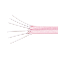 Usine en gros Stock coloré plat 3mm 6mm tricoté bande élastique tressée pour sangle élastique de vêtement
