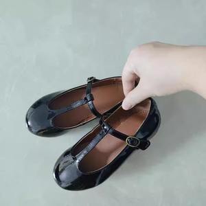 Zapatos <span class=keywords><strong>de</strong></span> Cuero con Velcro para Niña, Estilo Princesa, Plateados, para Baile, Primavera, Todas las Temporadas, <span class=keywords><strong>de</strong></span> Una Sola Capa, Estilo Preppy - Product Image 4