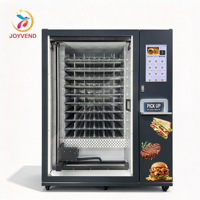 Mesin Penjual Otomatis Kotak Makan Siang Bento JOYVEND, Dispenser Makanan Siap Saji dengan Layar Sentuh dan Pembayaran Tanpa Tunai untuk Kantin dan Kantor