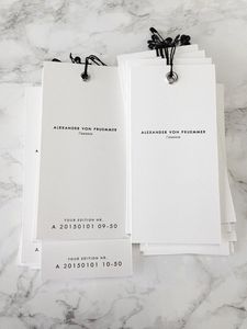 Customized clothing brand hang tags, with logos, <b>paper</b> clothing hang tags, clothing design hang tags - Product Image 1