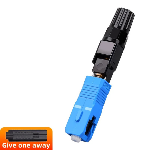 Waterproof Fiber Optic FTTH SC UPC APC Fast Connector 5G Network Drop Cable Equipment