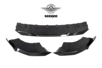 Kit de Carrocería de Fibra de Carbono con Alerón Delantero, Faldones Laterales y Difusor Central, Compatible con BMW Serie 2 G42 M240i, Estilo SOOQOO, Moldeado en Autoclave