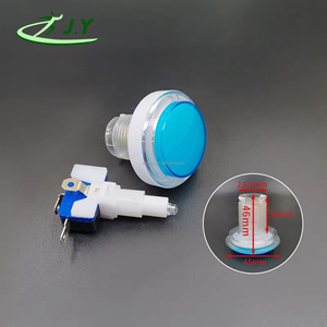 Botón pulsador iluminado redondo de 45mm, 5V y 12V, carcasa multicolor translúcida para equipos de juegos recreativos [duradero, OEM Personalizado] - Product Image 2