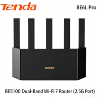 Routeur Mesh Wi-Fi 7 Tenda BE6L Pro BE5100 Double Bande 2.4G 5G avec Port 2.5G
