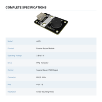 Modul Buzzer Pasif Kontrol Nada PWM 9012 Driver Transistor 3 Pin Papan Suara Alarm untuk Proyek Elektronik Arduino