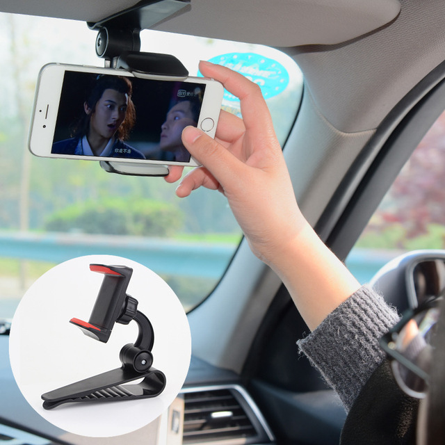 Universal Phone Holder Car Phone Bracket CellPhone Stand Sun Visor Phone Holder