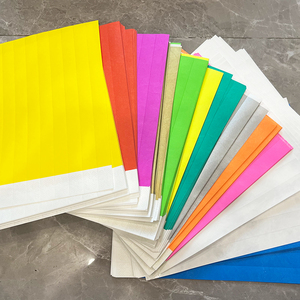 מפעל במלאי מהיר משלוח צבע מוצק כרטיס כניסה חד פעמי <span class=keywords><strong>tyvek</strong></span> צמיד נייר צמיד עבור אירוע חג - Product Image 6