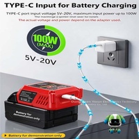 Chargeur USB-C 100 W pour outils électriques sans fil : perceuse, visseuse, meuleuse et scie à batterie