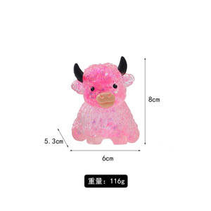 Jouet anti-stress en forme de petite vache à presser, gadget de décompression, cadeau - Product Image 5