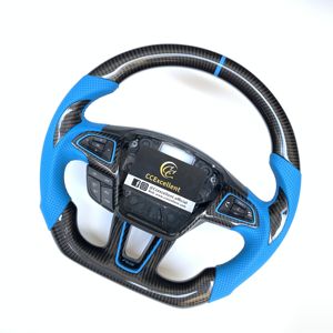 Volante de Fibra de Carbono Real para <span class=keywords><strong>Ford</strong></span> Focus MK3/MK3 <span class=keywords><strong>RS</strong></span>/MK3 ST/SE 2015 2016 2017 2018, Estilo Popular en Oferta - Product Image 4