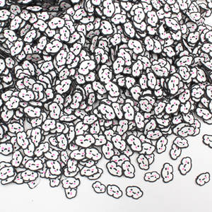 Kit de tranches d'argile polymère nuage de dessin animé de super qualité Figurine d'argile colorée pour la fabrication de Slime Artisanat <span class=keywords><strong>en</strong></span> argile de qualité supérieure 5mm Non toxique - Product Image 3