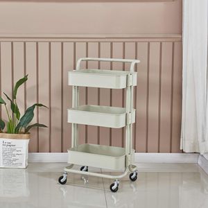 Venta caliente salón multifuncional oro <span class=keywords><strong>plata</strong></span> Metal carro plegable carro salones de belleza uso - Product Image 4