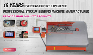 Máquina dobladora de barras de refuerzo de acero redondo CNC 2D, máquina dobladora de <span class=keywords><strong>estribos</strong></span> de barras de refuerzo compuestas de nueva condición con componente de núcleo de Motor - Product Image 6
