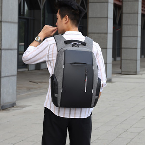 Unisex Wasserdichter Laptop-Rucksack mit Reißverschluss USB-Ladeanschluss Diebstahlsicher & Tragbar 15,6 Zoll Computer Notebook-Tasche - Product Image 6