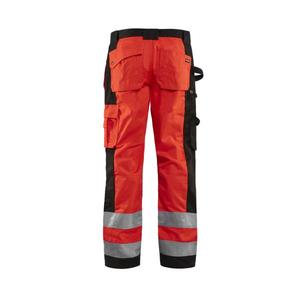 Blaklader-153318605599C60 Hi-Vis กางเกงขายาวสีแดง/ดำ-7330509373798ชุดทำงาน HI-VIS - Product Image 2