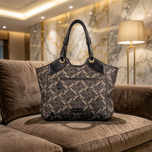 Elegant Printed Faux Leather Women <b>Handbag</b> Large Capacity Top <b>Handle</b> Bag For Office Travel And Daily Use - Product Image 3