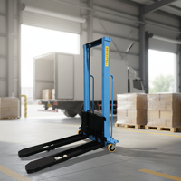 Prix d'usine 1T 2T Chariot élévateur à palettes auto-chargeur entièrement électrique portable Chariot élévateur monté sur camion Chariot élévateur électrique à conducteur accompagnant