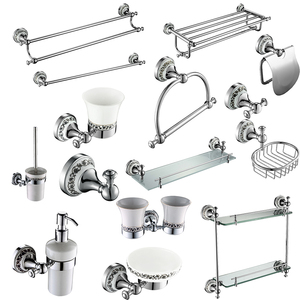 Latón Venta caliente moderno accesorios <span class=keywords><strong>de</strong></span> baño productos chapado en cromo montado en la pared <span class=keywords><strong>de</strong></span> baño accesorios para hotel - Product Image 1