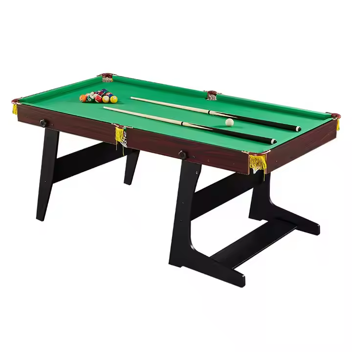 Hot Sale Wholesale Price Billiards 6FT Foldable Leg Billiard Pool Table for Saving Space Used in Club Bar and Family