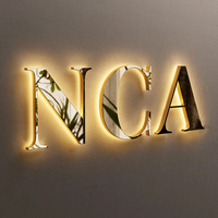 Lettres lumineuses 3D résistantes aux intempéries, lettres LED, enseigne en acrylique, enseigne lumineuse LED, lettres en plexiglas, enseignes, logo acrylique 3D personnalisé, LED
