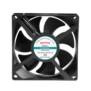 Ventilador de Refrigeración Silencioso con Rodamientos de Bolas <span class=keywords><strong>Demar</strong></span> DC8025LL 24V/12V para Distribución de Energía en Gabinetes - Product Image 5