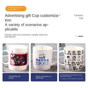 사용자 정의 로고 패턴 2 차원 코드 레터링 인쇄 머그 호텔 선물 광고 금속 도매 보험 최종 사용자 컵 - Product Image 6