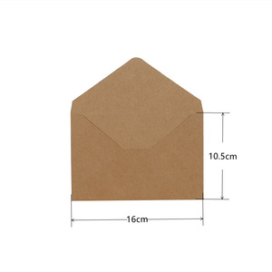 클래식 화이트 & 블랙 크래프트 미니 종이 창 봉투 청첩장 선물 포장 - Product Image 6