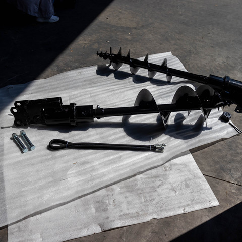 Excavator Hydraulic Accessories Attachment Soil Auger With Drill Machine for 1-2 Tons Excavator