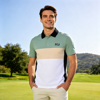 Polo de golf personnalisé pour homme, 89 % polyester, 11 % élasthanne, respirant, séchage rapide, protection UV, léger, vêtements de sport