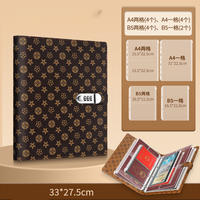 Carpeta Archivadora Recargable con Cubierta de Cuero PU, Cierre de Seguridad, Precio de Fábrica, Almacenamiento Duradero para Tarjetas de Identificación, Documentos Bancarios, Seguros, Licencias de Conducir