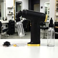 Pistolet d'amélioration capillaire sans fil à air comprimé - Aérographe automatique haute puissance pour la coloration des cheveux