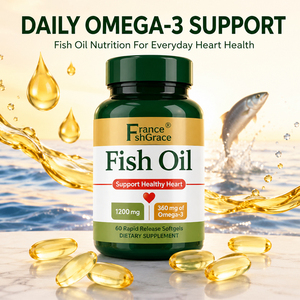 Huile de poisson Shecome de haute qualité 1200 mg en gélules molles, soutient la santé cardiaque, complément alimentaire d'oméga 3 pour hommes et femmes - Product Image 6