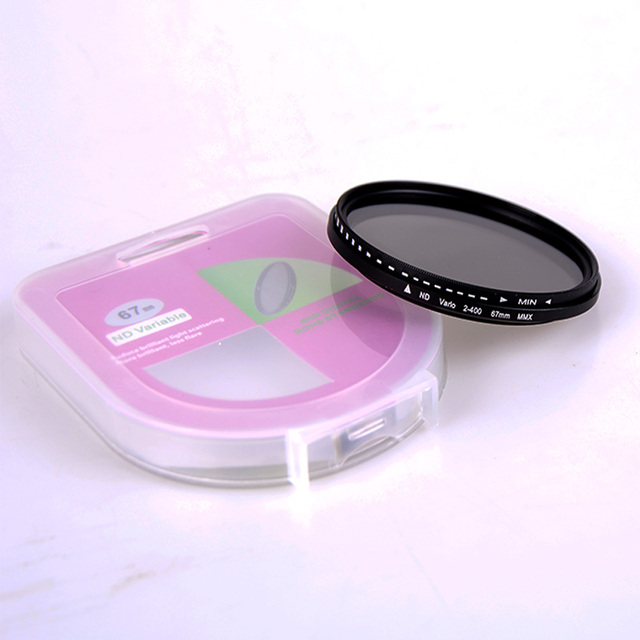 Camera ND Filter 67mm ND2 to ND400 Fader Neutral Density Adjustable Variable Filter for Camera