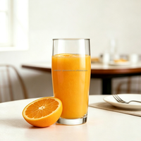 Verres à boire soufflés à la machine pour jus/lait/bière/café 330 ml et 400 ml