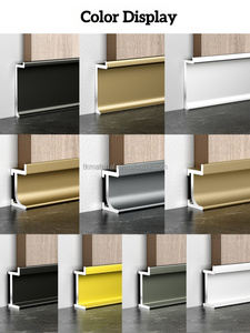 Zócalo de Piso Empotrado de Aleación de Aluminio, Moderno y Minimalista, para Decoración de Hoteles y Apartamentos, Fácil Instalación, Ecológico - Product Image 4