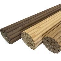 Panneaux muraux cannelés en bois massif de chêne super flexible Revêtement mural décoratif nervuré par vague 3d pour l'intérieur/la décoration de meubles