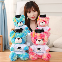Produsen Grosir Kustom Boneka Beruang Lucu Topi Baru Beruang Dokter Beruang Wisuda Boneka Plush Mainan Bantal Hiasan Hadiah CPC CE OEM 2026
