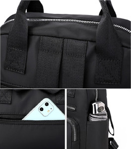 Zaini da Viaggio Quotidiani per <span class=keywords><strong>Donna</strong></span> in Nylon Leggero con Logo Personalizzato, Borse per la Scuola # Zaino PA0500 ad Alta Capacità per <span class=keywords><strong>Donna</strong></span> - Product Image 5