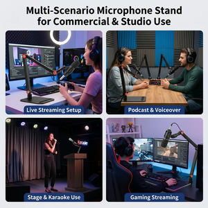 Support de microphone professionnel robuste pour le gaming, bras articulé réglable en alliage d'aluminium pour studio de <span class=keywords><strong>podcast</strong></span>, fixation anti-affaissement No-Sag Gear Lock - Product Image 2