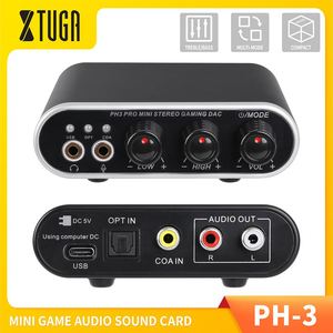 XTUGA PH-3 Interfaz <span class=keywords><strong>de</strong></span> Audio USB Externa Portátil Profesional con Metal+ABS para Transmisión en Vivo, Juegos y Grabación - Product Image 1