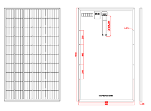 แผงโซลาร์เซลล์โพลี 290 วัตต์ โมโน 300 วัตต์ 315 วัตต์ 320 วัตต์ สำหรับสถานีไฟฟ้าฟิลิปปินส์ ไฟถนน แผงโซลาร์เซลล์ 36 โวลต์ - Product Image 3