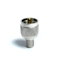Adaptateur de câble coaxial RF UHF mâle droit TO F femelle