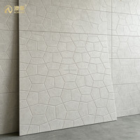 Panneaux acoustiques en feutre PET ECO CNC V Curve, isolation phonique, motif personnalisé, polyester, pour murs, plafonds, décoration de pièce