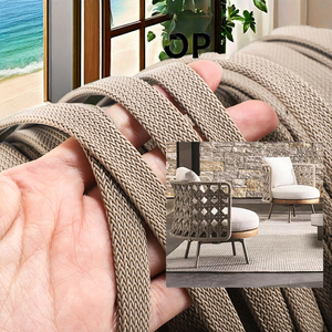 10Mm 12Mm Tesla PVC-Tráng Lưới Vải Sợi Dây Thừng Cho Ngoài Trời Trang Trí Nội Thất Sân Vườn Bền Và Ghế - Product Image 1