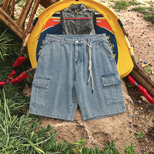 Oem Service Mens Digital Print Denim <b>Shorts</b> with <b>Zipper</b> Fly High quality Casual Summer Style - Product Image 6